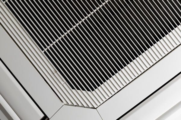 close up van schone moderne airco binnenunit